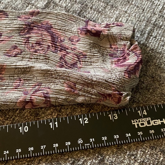 J. Jill Floral Button-Up Blouse - Gray and Purple. Size MP. - Picture 11 of 13